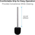 Angle Simple Toilet Brushes - 3 PCS Toilet Bowl Scrubber Brush Head with Cleaner Wand for Bathroom