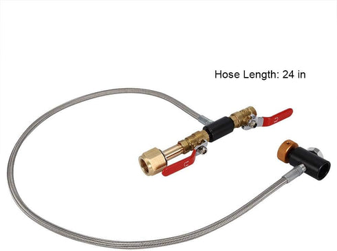 G1/2 CO2 Cylinder Refill Adapter, Stainless Steel Bottle Connector Kit for Soda Maker Accessories with Hose