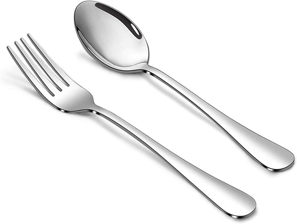 12 Pieces Spoons and Forks Set, Food Grade Stainless Steel Flatware Set, Mirror Polished, Dishwasher Safe