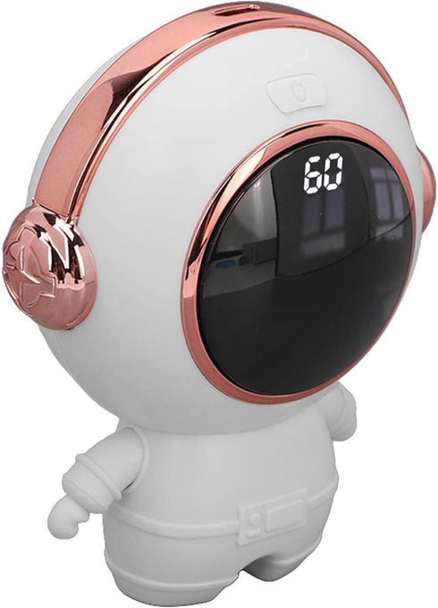 Mini Heater, Rechargeable Pocket Warmer, Portable USB Digital Fast Heating Electric for Winter (White)