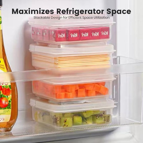 Sliced Cheese Container for Fridge, Clear Plastic Flip Lid Cheese Slice Storage Box, Refrigerator Organizer for Food