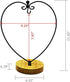 WAJJ Ornament Display Stand for Hanging Glass Terrarium Wood Base Creative Decoration for Home Garden Wedding Party