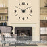 Mintime Large DIY Wall Clock, Battery Operated, Modern Decorative Clock for Living Room/Office