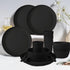 Wheat Straw Dinnerware Sets - 24 pcs Lightweight Unbreakable Cups, Cutlery, Plates & Bowls for 4