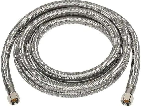 Dishwasher Installation Kit - 5 Feet Long Dishwasher Hose and 4 Appliance Adaptors - 3/8 x 3/8 inches Comp