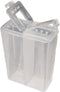 Mini 2 in 1 Salt and Pepper Shaker, Dual Sided Lid Pocket Travel Size Spice Container, Clear