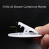 4 PCS Shower Curtain Clips, Self Adhesive Windproof Splash Guard Weight Clip (White)