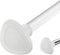 Spring Tension Curtain Rod, 28 to 48 inches Adjustable, 5/8 Inch Diameter, White, (Pack of 1)