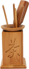 Bamboo Gongfu Set of 6, Chinese Ceremony Accessories with Bucket, Spoon, Scoop, Clip, Tea Gift Set