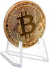 Boao 12 Packs Card Display Stand, 2.24" Acrylic Easel Stands for Mini Coin Picture & Trading Card Holder