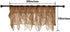 PearAge Rust Brown Ruffled Voile Semi Sheer Curtain Valance, Shabby Chic Ruffle Valance 50x16 Inches
