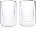 Blomus 63654 Nero Set of 2 Clear Cappuccino or Tea Glasses, 8 oz, 2 Piece