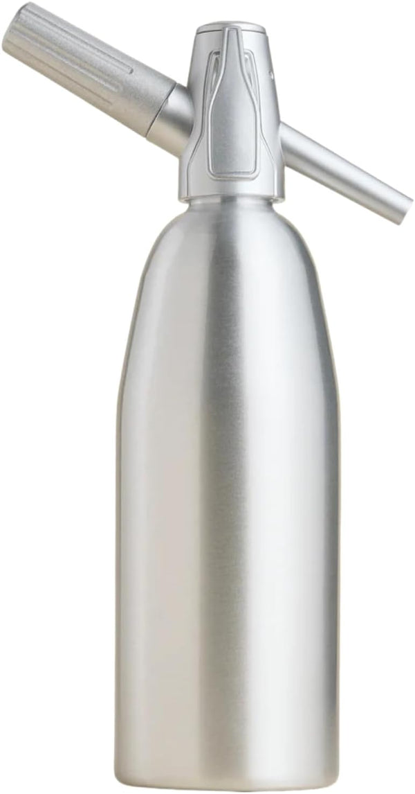 CreamRight Soda Siphon, Aluminum Sparkling Water Maker and Seltzer Bottle for Soda