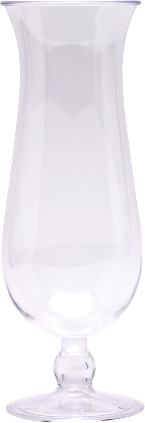 GET HUR-20-CL-EC Cheers - Break-Resistant Plastic Hurricane Glasses, 20 Ounce, 4 Pack, Clear