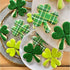 Clover Cookie Cutter Set - 4-Piece St. Patrick's Day Shamrock Metal Cookie Cutters, Irish Holiday Party Supplies,