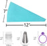 Piping Bags and Tips Set - Reusable Frosting Piping Kit for Baking with Silicone Rings, Cake Decorating Tools