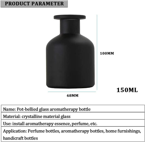 1PCS 150ml Glass Diffuser Bottle, Empty Refillable Container for DIY Reed Diffuser Crafts