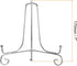 uxcell Plate Stand for Display, 7 Inch 2Pcs Iron Decorative Plate Holder Metal Easel Folding Display Stand for Photo Picture Frame, Silver