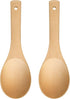 Bamboo Rice Paddle, 2pcs Wooden Spoons for Serving Utensil, Kitchen Utensil Set