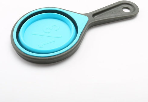 Collapsible Silicone Measuring Cups, 4 Piece Set with 60ml/80ml/125ml/250ml Kitchen Measuring Tools (4 Colors)