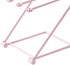 Countertop Dishcloth Drying Rack, 4 Arms Folding Holder for Kitchen Rag Storage, Vertical Stand (Light Pink)