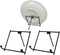 Black Metal Easels Tabletop Display Plate Stands, 4"H, Set of 3 Pieces