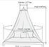 Eimilaly Bed Canopy Mosquito Net - Hanging Canopy for Girls Room Decor, Insect Protection for Adults, Babies, Outdoor