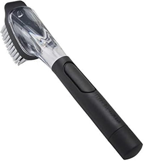 KitchenAid Soap Dispensing Sink Brush with Easy to Fill Handle, Nylon Bristles