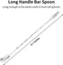 Bar Spoon Cocktail Mixing Spoon - Cuttte 2pcs Cocktail Spoon Long Handle 12.7 Inches, Stainless Steel Drink Stirrers Cocktail Stirrer with Trident Tip, Long Stirring Spoons Bar Mixing Spoons