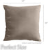 lalaLOOM Set of 2 Velvet Throw Pillow Covers, 18x18 Decorative Square Soft Accent Cases for Home Decor, Taupe