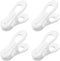 20 Pcs Multi-Purpose Clips for Hangers, White Clothes Hanger Clips, Standard Plastic Hanger