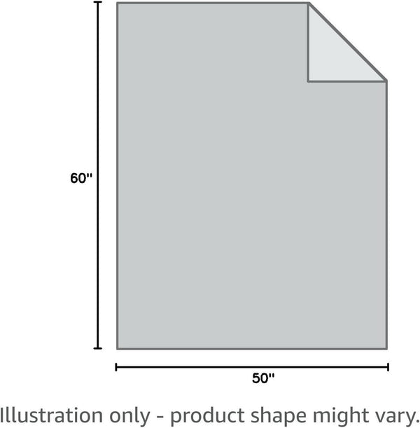 MicroMink/Sherpa Luxurious Soft Blanket Throw, 50-Inch by 60-Inch, Giraffe