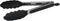Winco 9" Heavy-Duty Stainless Steel Utility Tongs, Silicone Grips and Lock Clip
