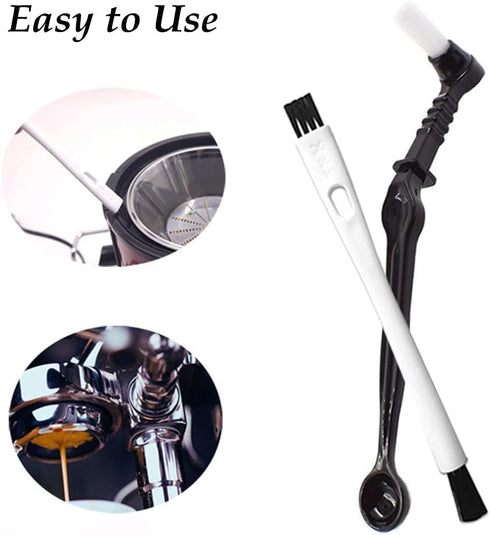 DXary 5 Pieces Coffee Brush Set, Professional Espresso Brush Kit for Coffee Machine Cleaning