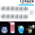 LOGUIDE LED Light Up Coasters, LED Bottle Lights, Flashing Shots Light, Cool-White Coaster Discs for Drinks