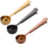 3 PCS Coffee Scoop with Clip, 2 in 1 Stainless Steel Measuring Spoon, 1 tbsp for Coffee and Tea