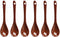 Yuauy 6 pcs Porcelain Egg Spoons Ceramic Spoons 4.7 inch Coffee Dessert Yogurt