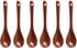 Yuauy 6 pcs Porcelain Egg Spoons Ceramic Spoons 4.7 inch Coffee Dessert Yogurt
