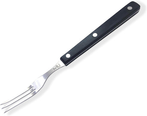 WALLFARM 10" 3-Tine Granny Fork - Pro-Grade Stainless Steel, Heat-Resistant BBQ Meat Fork for Cooking and Serving