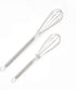 4 Pack Mini Wire Kitchen Whisks, Small Egg Whisk, 5 Inches and 7 Inches, Silver