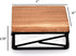 NIRMAN Counter/Plant Set 2 4" 4" 1.75") Riser Square Display Wooden Base Stand for Kitchen/Bathroom Stand of ( x x