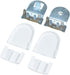 1-1/8" Roller Blind Repair Kit - Replacement Brackets Parts for 28mm Round Roller Shade Tubes, 1 Pair, White