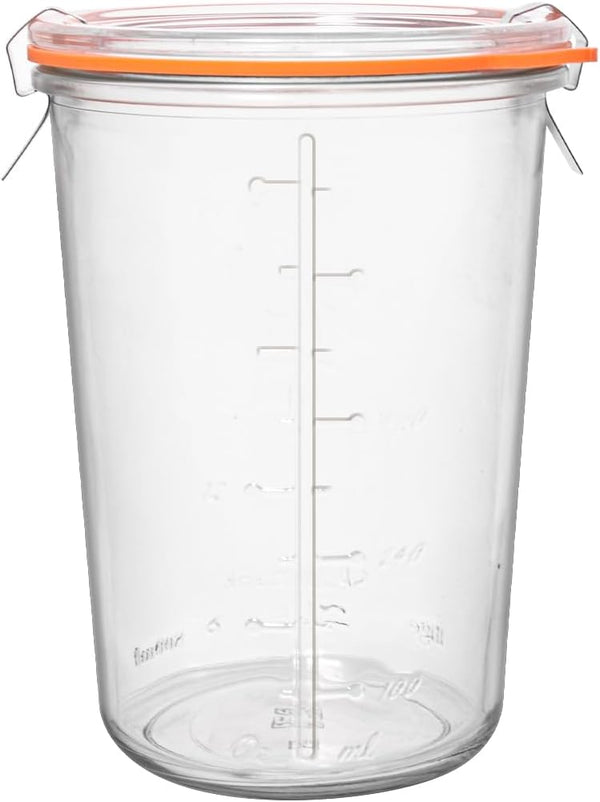 Glass Sourdough Starter Jar,27oz Wide Mouth Jars for Sourdough Starter,Airtight Food Storage
