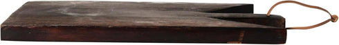 Main + Mesa Geometric Wood Cutting Board - Stylish with Leather Tie, Perfect for Kitchen Use