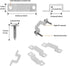 100 Pack LED Rope Light Mounting Brackets, Outdoor Rope Light Fixing Clips for 14-15mm Width Rigid Rope Light Holder