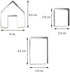 La Tartelette 3 Pcs Stainless Steel Christmas Mini House Mold Gingerbread Cookie Cutters Set