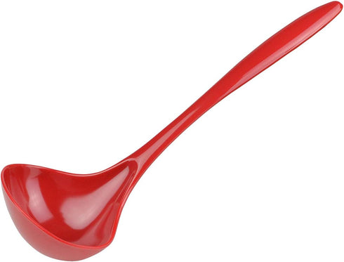 Melamine Soup Ladle, Red
