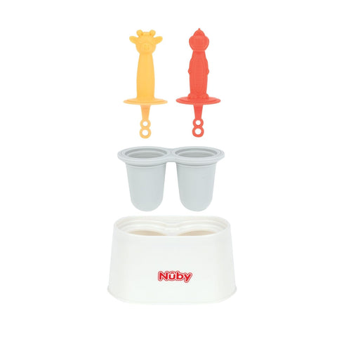 4+ Nuby Animal Pops Ice Pop Mold - Homemade Treats for Kids - Teething Relief - Months