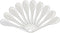 Set of 10 White Porcelain Spoons, 5 Inch, for Coffee, Tea, Yogurt, and Ice Cream