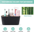 Toothbrush Holders for Bathrooms, Bamboo Organizer for Toothbrush and Toothpaste, Large Detachable Storage for